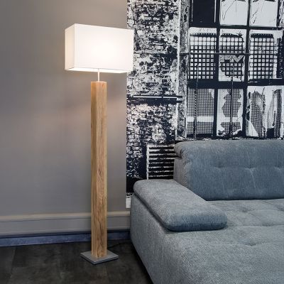 Holz Stehlampe Landhaus, Giomar