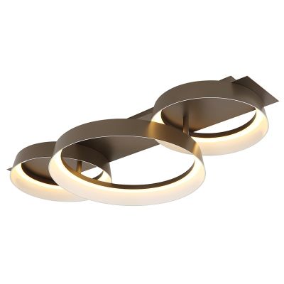 Braune design Deckenlampe Metall, Sybrich, 40W, 3000K LED