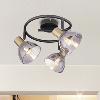 Goldene moderne Deckenstrahler Glas, Arthur
