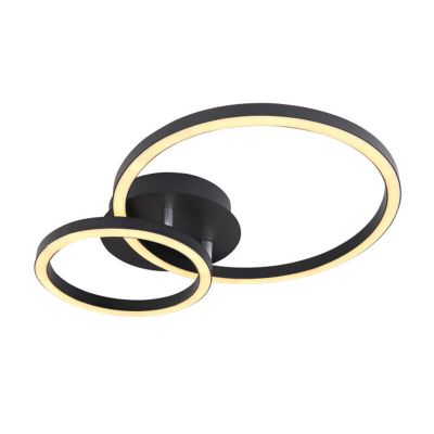 Schwarze moderne Deckenlampe Metall, Palica, 18W, 3000K LED