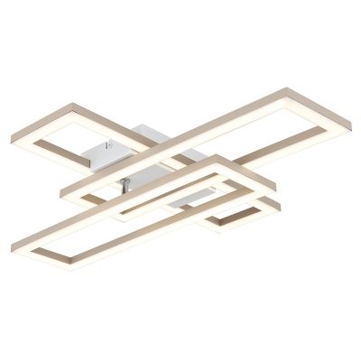 Braune design Deckenleuchte Kunststoff, Wassim, 24W, White Switch LED