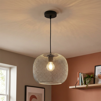 Industrielle Pendelleuchte Esszimmer Grau, Emado