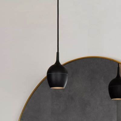 Schwarze Pendelleuchte Badezimmer Modern, Preston, IP44