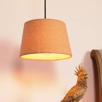 Gelbe Pendelleuchte Vintage, Woolly