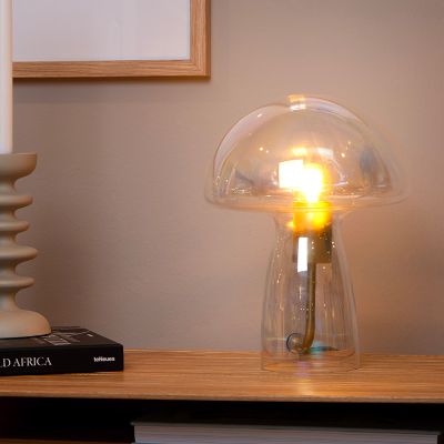 Transparente Tischleuchte Modern, Fungo, mit Schalter