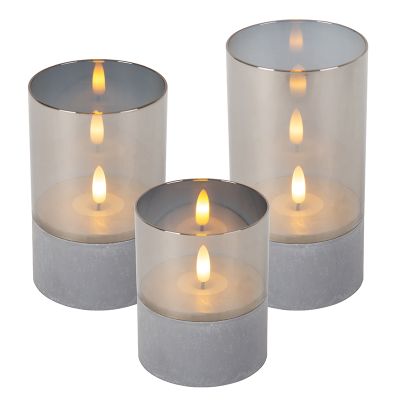 3 batteriebetriebene Kerzenlampen Velas