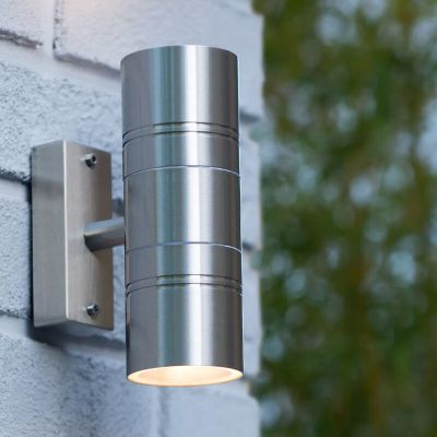 Chrom Up down Wandleuchte Modern, Arne, IP44