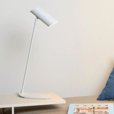 Weiße Schreibtischlampe Modern, Hester, mit Schalter