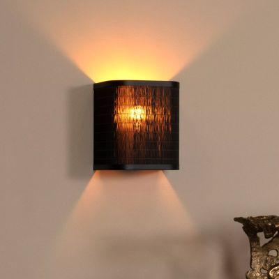 Bambus Wandleuchte Schwarz, Tagalog