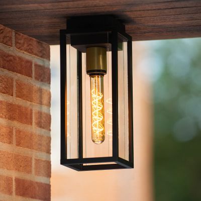 Schwarze Außenleuchte Antik, Laurens, IP54