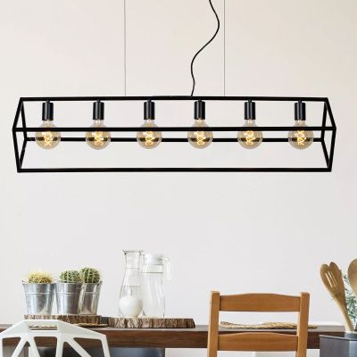Schwarze Pendelleuchte Modern, Fabian