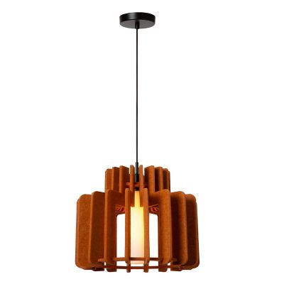 Braune Pendelleuchte Modern, Rollo