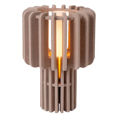 Taupe Tischleuchte Modern, Rollo, mit Schalter