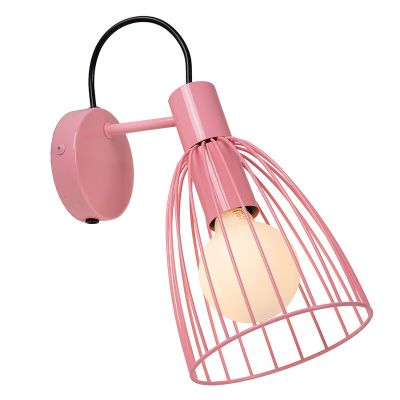 Beige Kinderzimmer Wandleuchte Stoff, Macarons