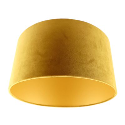 Gelbe Lampenschirm Milene, Stoff, modern