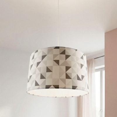 Moderne Kinder Pendelleuchte Grau, Diamonds