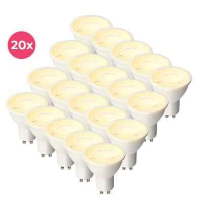 20er Pack Dimmbare weiße GU10 LED-Lampe Antonie, 5 W, warmweiß