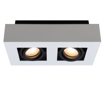 Aluminium Aufbauspot Weiß, Noraly