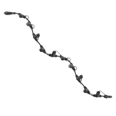 1 m schwarzes Verteilerkabel mit 10 Ausgängen