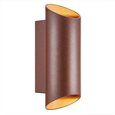 Rostfarbene Außenleuchte Modern, Nico, IP54