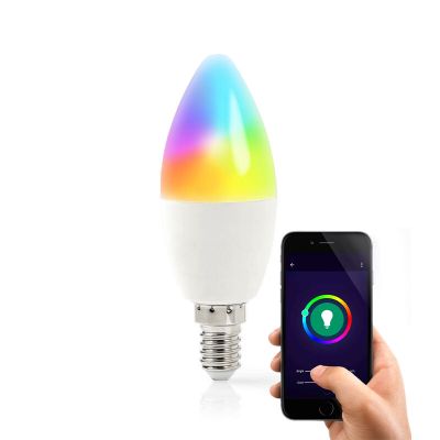 E14 Wifi Smart LED Lichtquelle, alle Farben und warmes Weiß