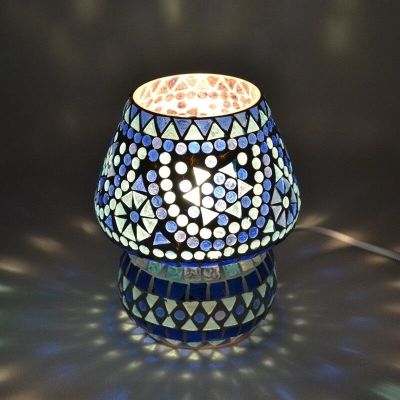 Blaue Mosaik Tischleuchte Orientalisch, Rachel