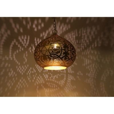 Goldene Pendelleuchte Orientalisch, Noah