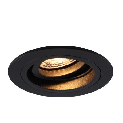 Moderne Einbaustrahler Schwarz, Bredal