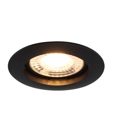 Aluminium Einbaustrahler Schwarz, Rudo