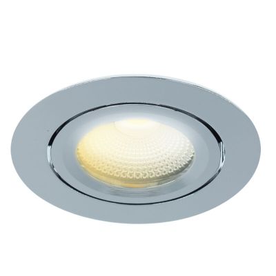 Chrom Einbaustrahler Aluminium, Wimke, 5W, dim to warm LED, IP44