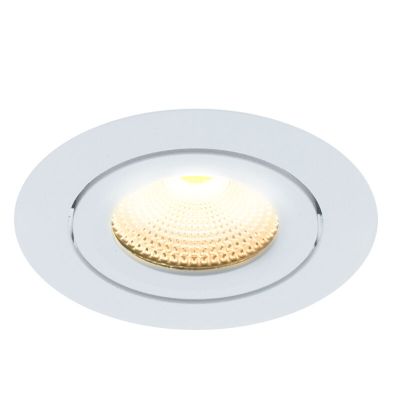 Weiße Einbaustrahler Aluminium, Wimke, 5W, 2700K LED, IP44