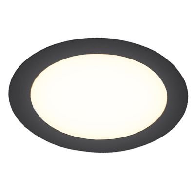 Schwarze Downlight Aluminium, Umbriel, 6W, 4000K LED, IP44