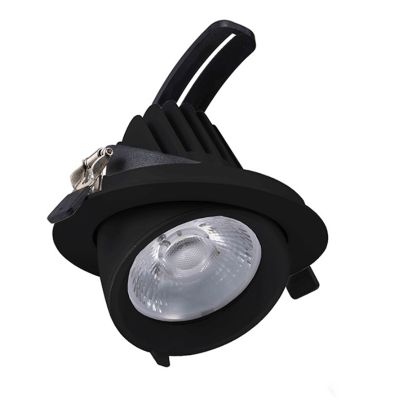 Schwarze Downlight Aluminium, Shanaya, 30W, White Switch LED