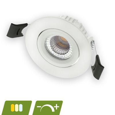 Weiße Downlight Aluminium, Phyllis, 5W, White Switch LED, IP65