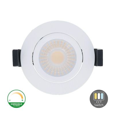 Weiße Downlight Aluminium, Maite, 7W, White Switch LED, IP65
