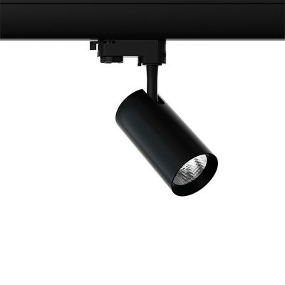 Schwarzer 3-Phasen-LED-Schienenstrahler Esmiralda, 10W, 3000K, Pro