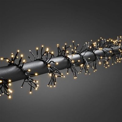 4,3 m Clusterbeleuchtung, 576 warmweiße LEDs, 8 Positionen!