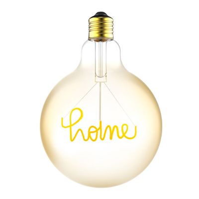 Dimmbare E27 LED-Lampe mit home-Filament, G125, 4,5w, 1800K (Kerzenlicht)