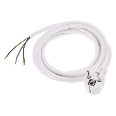 Q-Link-Verbindungskabel geerdet, 2500 W 3 x 1,0 mm. 2,5 m weiß