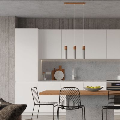 Beton Pendelleuchte Braun, Ferron