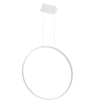Aluminium Pendelleuchte Weiß, Ringo, 50W, 3000K LED