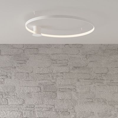 Aluminium Deckenlampe Weiß, Ringo, 30W, 3000K LED