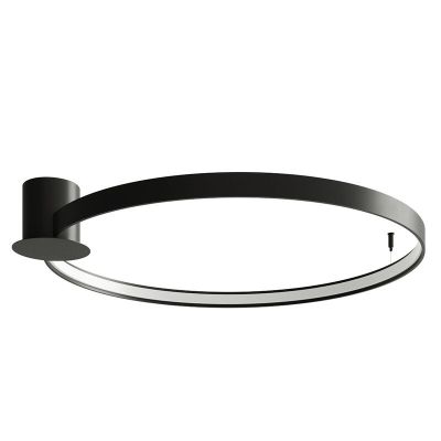 Aluminium Deckenlampe Schwarz, Ringo, 50W, 3000K LED