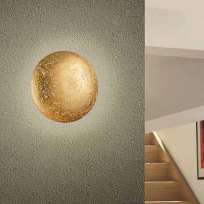 Goldene Wandleuchte Design, Wilke, 8W, 3000K LED