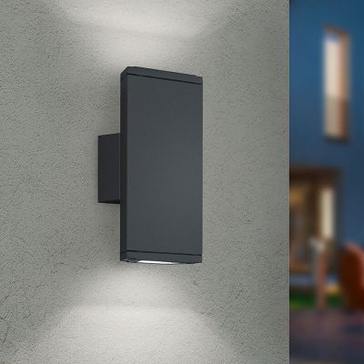 Anthrazit Außenleuchte Aluminium, Teresa, 3W, 3000K LED, IP54