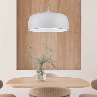 Weiße Pendelleuchte Modern, Alnon