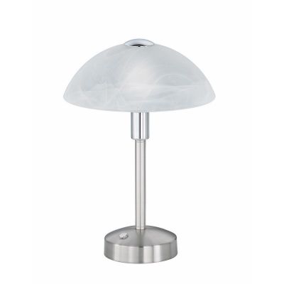 Nickel Bankerlampe Antik, Notaris, 4W, 3000K LED, mit Schalter