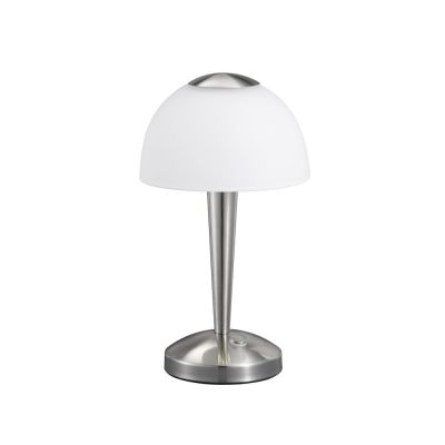 Nickel Tischleuchte Antik, Daphne, 4W, 3000K LED, mit Schalter