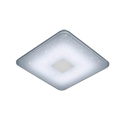 Weiße Deckenlampe Modern, Lev, 30W, warm- bis kaltweiß einstellbare LED, mit Fernbedienung