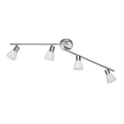 Nickel Deckenstrahler Glas, Edwin